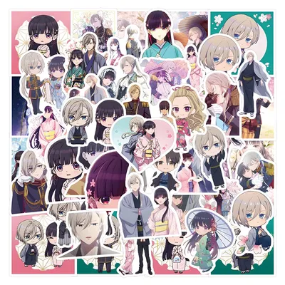 55 stücke Anime meine glückliche Ehe Aufkleber niedlichen Cartoon Aufkleber Kinderspiel zeug DIY Image