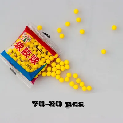 6MM Pistole Weichen Kugel Spielzeug Zubehör 70-80Pcs (Bitte hinterlassen sie eine nachricht Image