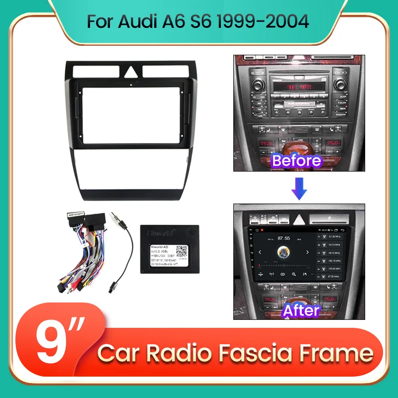 Navifly Autoradio Blende Rahmen adapter für audi a6 c5 2011-2016 s6 2 2014-2018 rs6 1 2014-2016 Android Dashboard Kit Frontplatte Image