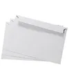 Größe 24,5x16cm leer weiß selbst versiegeln Karton Dokumenten umschläge bleiben flach Mailer Mailing