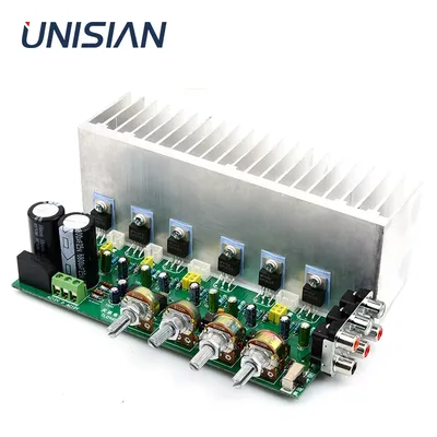 UNISIAN LM1875 5,1-Kanal-Audioverstärkerplatine, 6 x 25 W, 6 Kanäle, Surround-Center-Subwoofer, Image