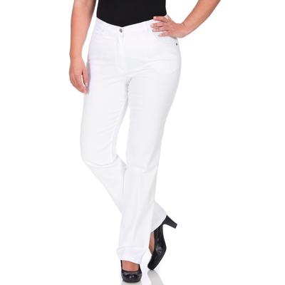 Stretch-Hose KJBRAND "Betty", Damen, Gr. 42, N-Gr, weiß, Denim/Jeans, Obermaterial: 78% Baumwolle, 18% Polyester, 4% Elasthan, casual, gerade, Hosen, super Stretch Image