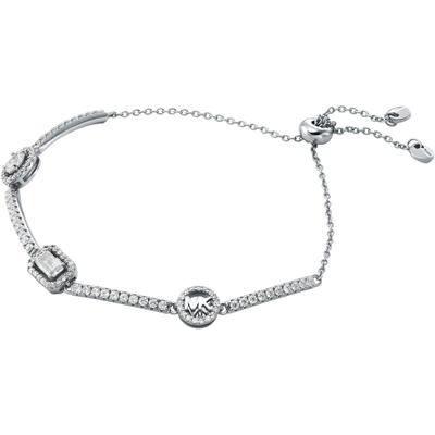 Armband MICHAEL KORS "Schmuck Geschenk Silber 925 Armkette Pavé Mixed, MKC1715CZ040", silber (silberfarben, kristallweiß