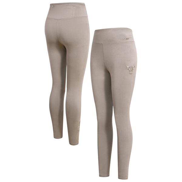 womens-pro-standard-taupe-chicago-bulls-tri-blend-leggings/