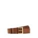 Logo Plaque Leather Belt