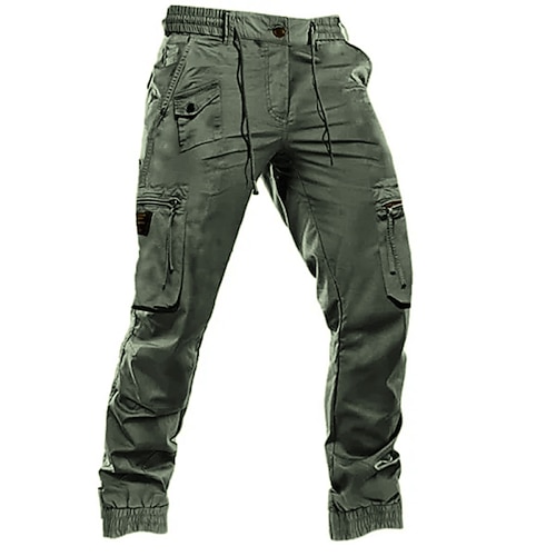 Herren Cargohose Cargohosen Cargohose Jogginghose Jogger Glatt Komfort Atmungsaktiv Outdoor Täglich Ausgehen Modisch Brautkleider schlicht Schwarz Armeegrün Image