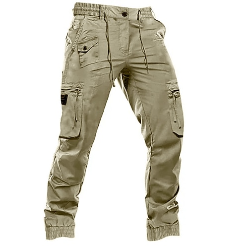 Herren Cargohose Cargohosen Cargohose Jogginghose Jogger Glatt Komfort Atmungsaktiv Outdoor Täglich Ausgehen Modisch Brautkleider schlicht Schwarz Armeegrün Image