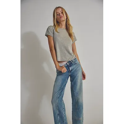 We The Free Risk Taker Mid-Rise Jeans at Free People in Mantra, Size: 31