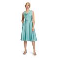 Cocktailkleid VERA MONT "Vera Mont Damen Cocktailkleid mit Wasserfallausschnitt", Damen, Gr. 38, Normalgrößen, grün (strong mint), Satin, Obermaterial: 100% Polyester. Futter: 100% Polyester., feminin, ausgestellt kurz, Wasserfallausschnitt, ohne...
