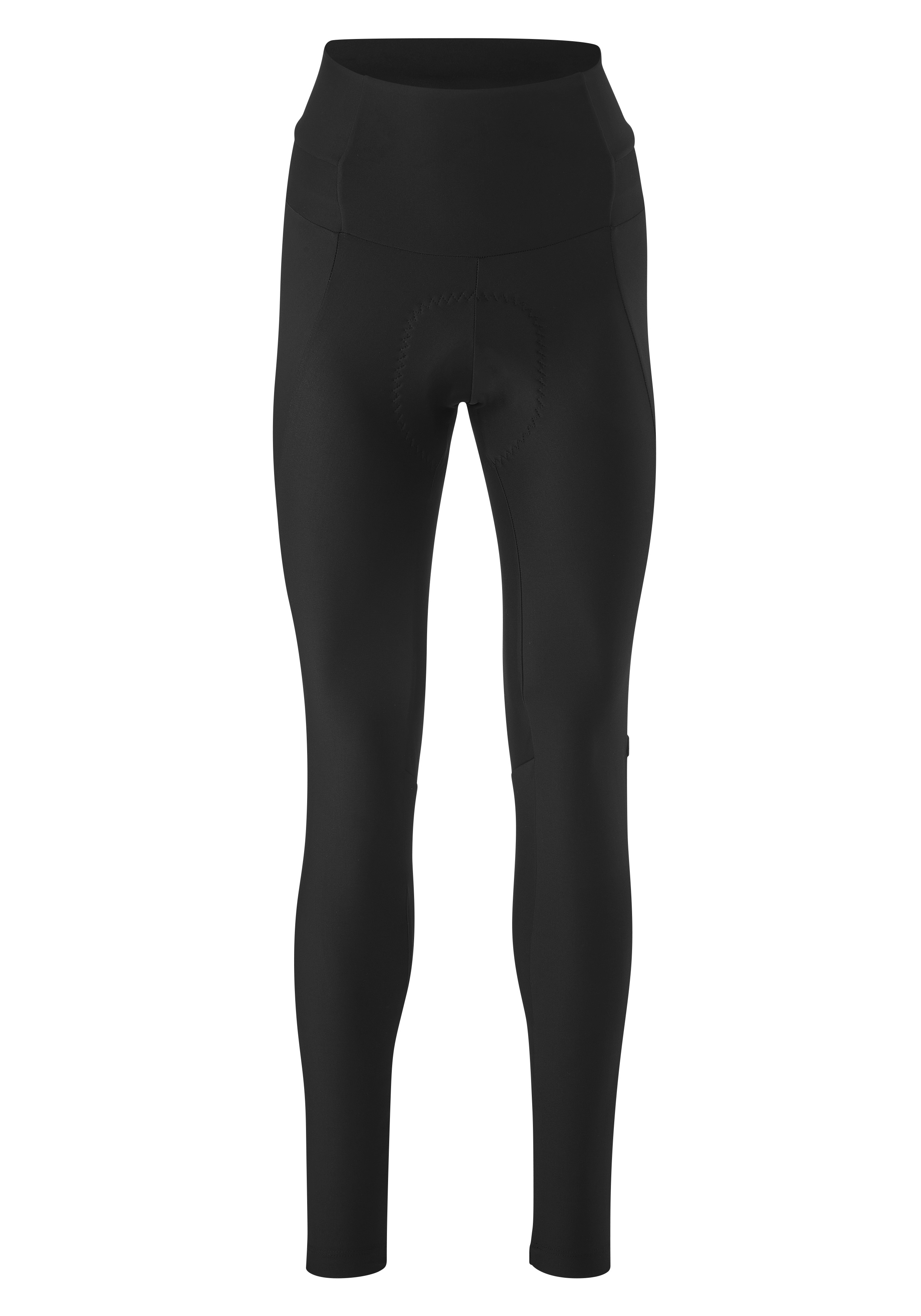 Fahrradhose GONSO "ESSENTIAL TIGHT HIGH WAIST SC W", Damen, Gr. 36, Normalgrößen, schwarz, 78% Polyester, 22% Elasthan, Hosen, Damen Radhose mit Sitzpolster, Tight fit Image