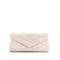 Saint Laurent Leather Clutch: White Bags