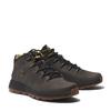 Schnürboots TIMBERLAND "SPRINT TREKKERMID LACE UP SNEAKER", Gr. 44,5, grau (castlerock), Leder, Synthetik, sportlich, Schuhe, Winterschuhe, Sneakerboots, Winterboots