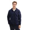 Kapuzensweatjacke TOM TAILOR, Herren, Gr. M, blau (sky captain blau), Sweatware, Obermaterial: 70% Baumwolle, 30% Polyester, unifarben, casual, regular fit Po-bedeckend, ohne Ausschnitt, Langarm Bündchen, Sweatjacken, mit Kapuze