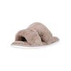 Hausschuh WHISTLER "Flussia", Gr. 40/41, grau (taupe), Kunstfaser, casual, Schuhe, mit flauschigem Innen- und Obermaterial
