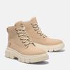 Schnürboots TIMBERLAND "GREYFIELD MID LACE UP BOOT", Gr. 38, beige (light beige nubuck), Leder, sportlich, Schuhe, Winterstiefel, Schnürstiefel, Winterschuhe