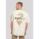 T-Shirt F4NT4STIC "Drache Lila", Herren, Gr. 4XL, beige (sand), Obermaterial: 100% Baumwolle, casual, oversize, Rundhals, Kurzarm ohne Bündchen, Shirts, Print