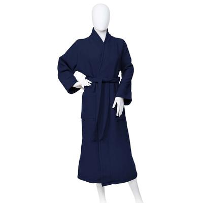 Medium Size Luxury Cotton Waffle Bathrobe Shawl Collar