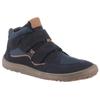 Barfußschuh FRODDO "BAREFOOT TEX AUTUMN", Kinder, Gr. 31, blau (dunkelblau), Veloursleder, Textil, colorblocking, modisch, Schuhe, Klettschuh, Winterstiefel mit TEX-Membrane