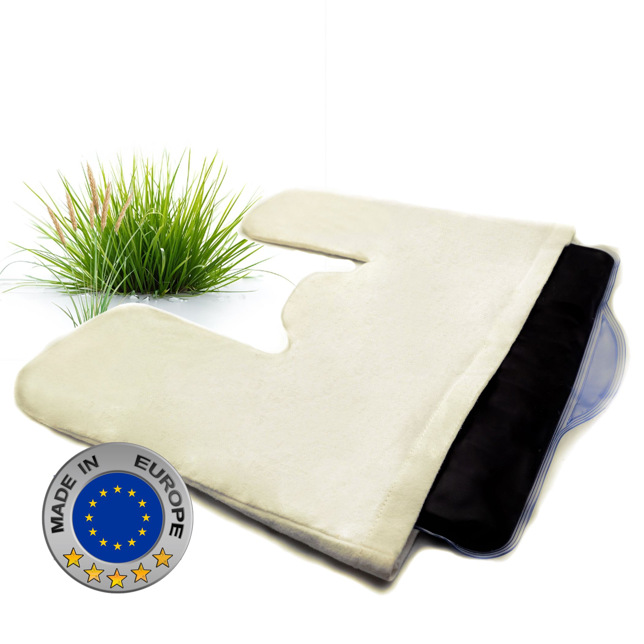 axion® Cuscino di Fango + Fodera in Cotone per il Collo 1 pz riscaldan
