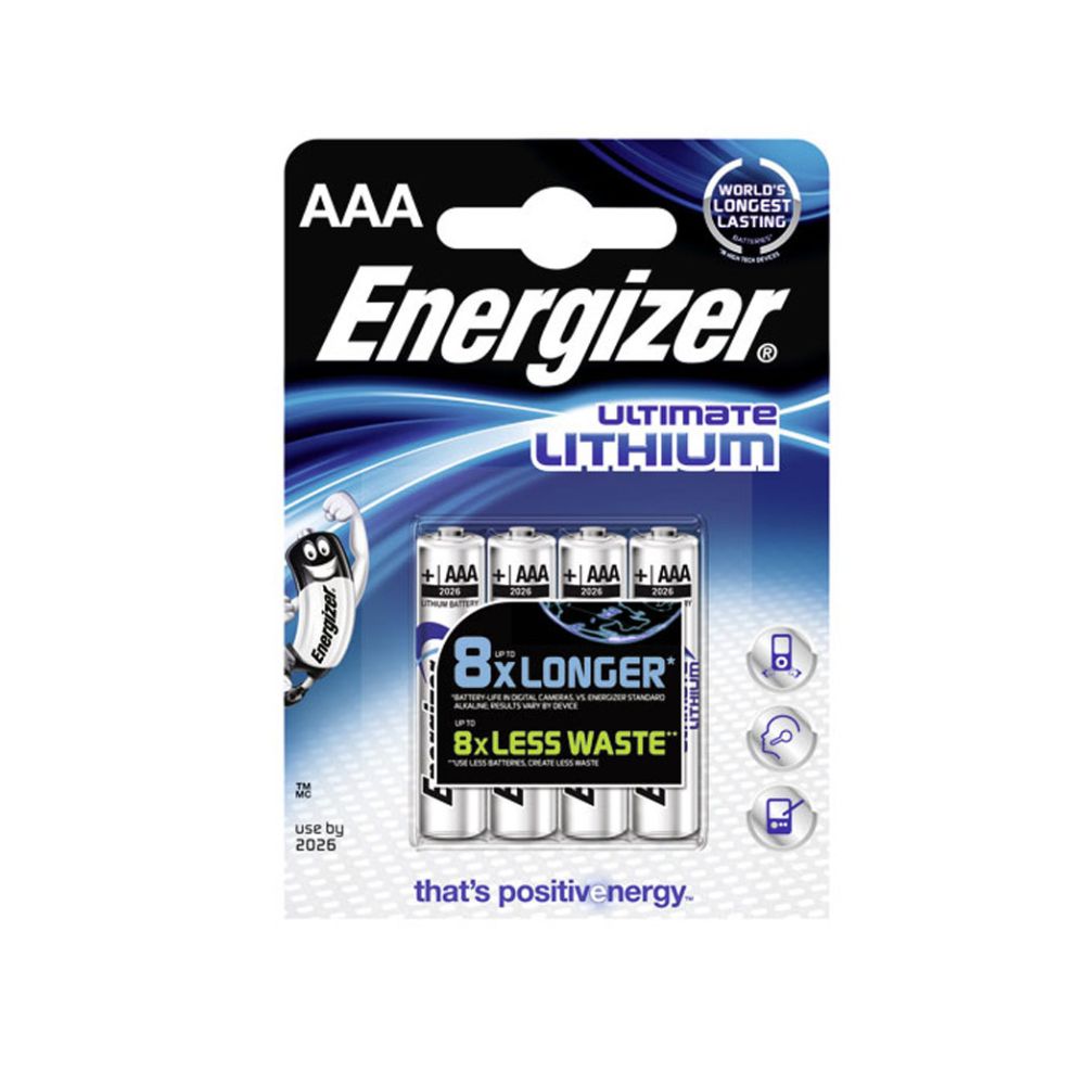 Energy L92 batterie al litio AAA Ultimate - 4 pezzi | Pacchetto (4 pez