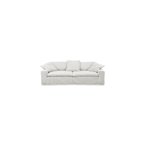 KAWOLA Sofa NETTA XL 3-Sitzer Bezug abziehbar Cord hellgrau