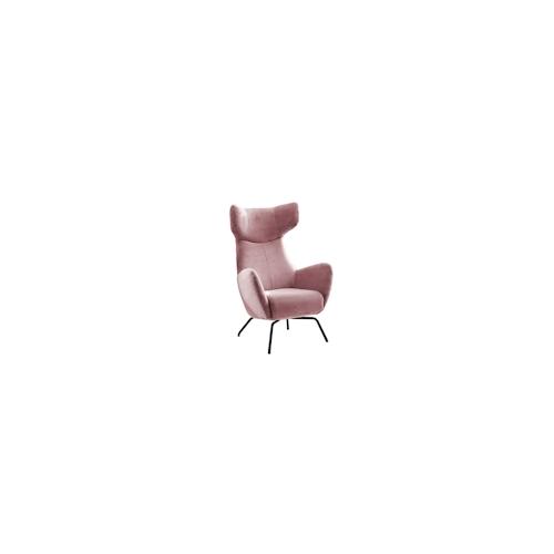 KAWOLA Sessel LOTTE Ohrensessel Cord rosa