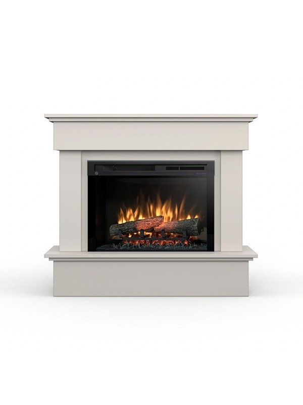 OutInFire TORMES - Freistehender elektrischer LED-Kamin - 26 Zoll - Kaschmir - 108 x 93 x 33,5 Image