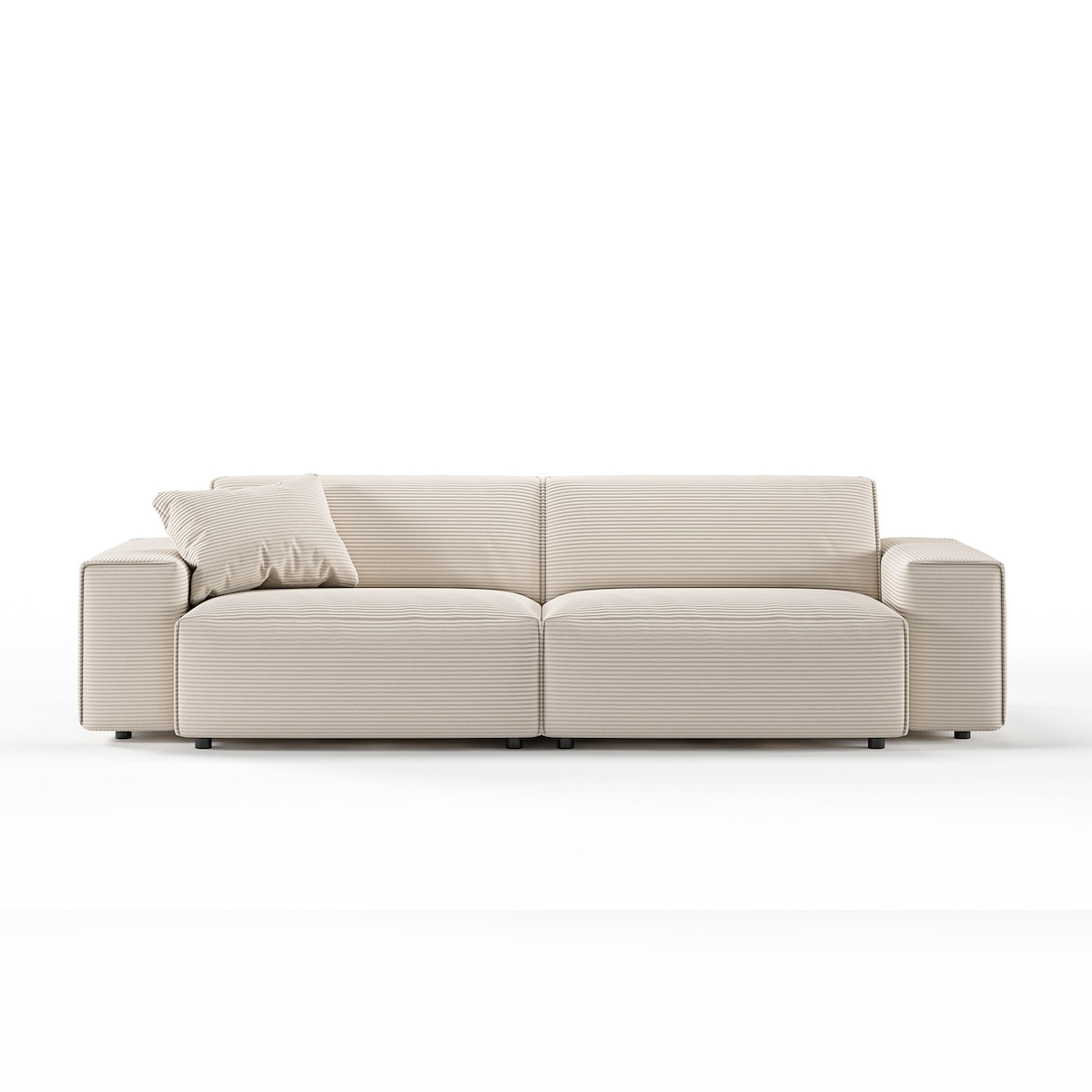 KAWOLA Sofa RANI 3-Sitzer Cord cremeweiß Image
