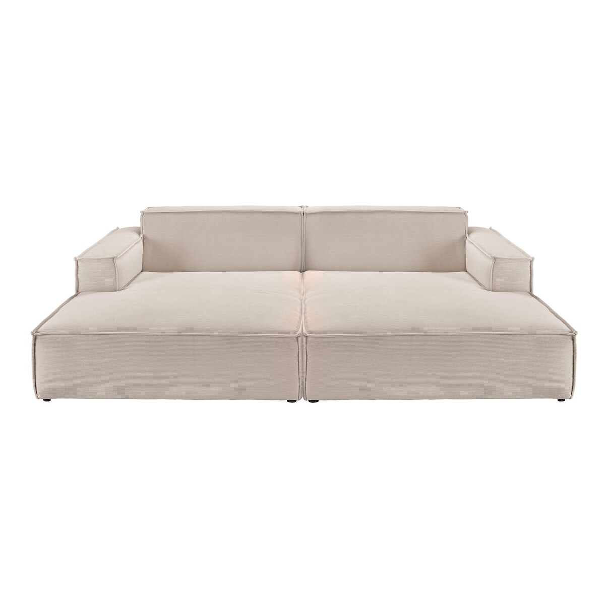 KAWOLA Big Sofa SAMU Feincord beige Image