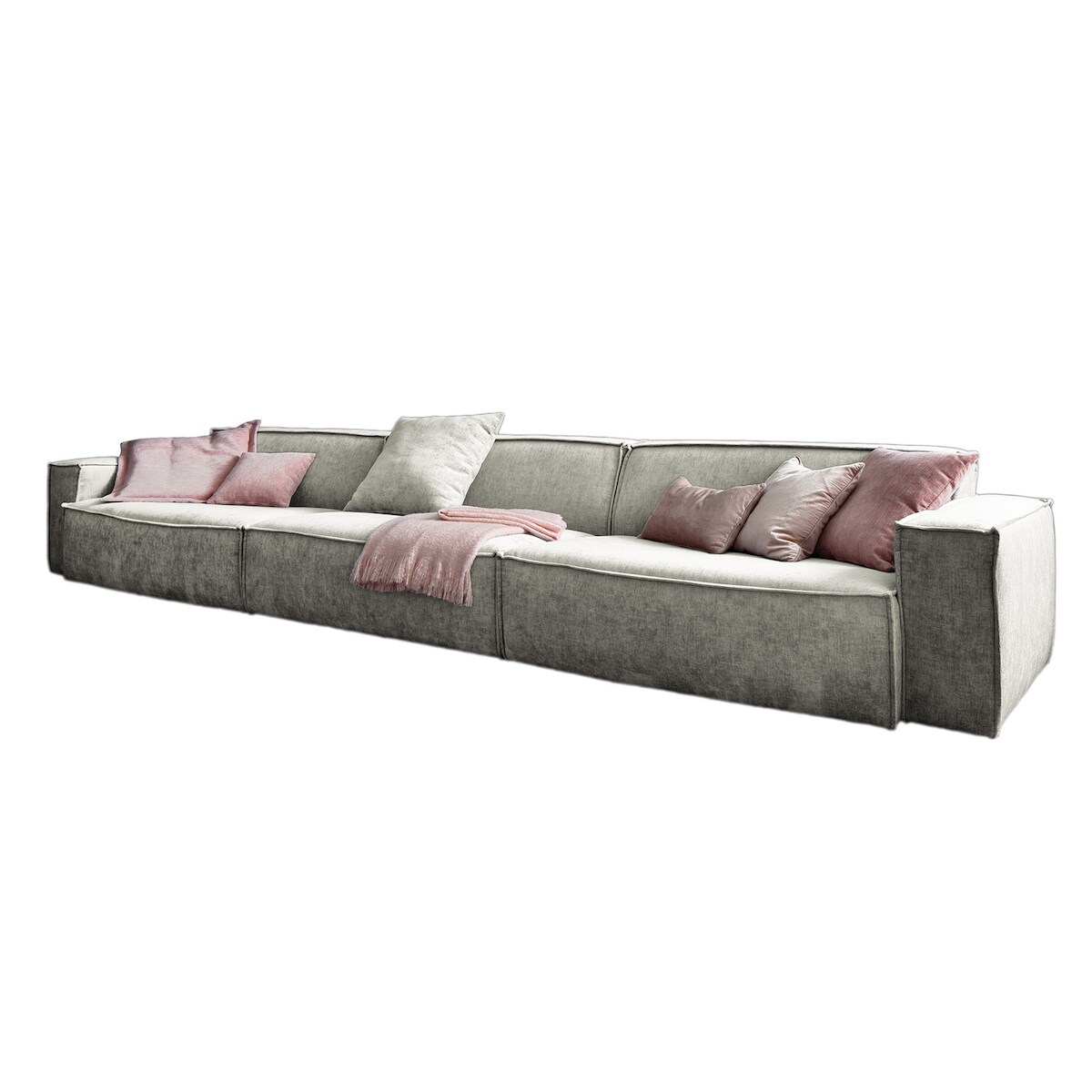 KAWOLA Sofa SAMU Riesensofa Stoff beige Image