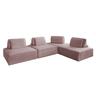 KAWOLA Modulsofa WIOLO SOFT 4 Module 4 Rückenkissen Cord rosa