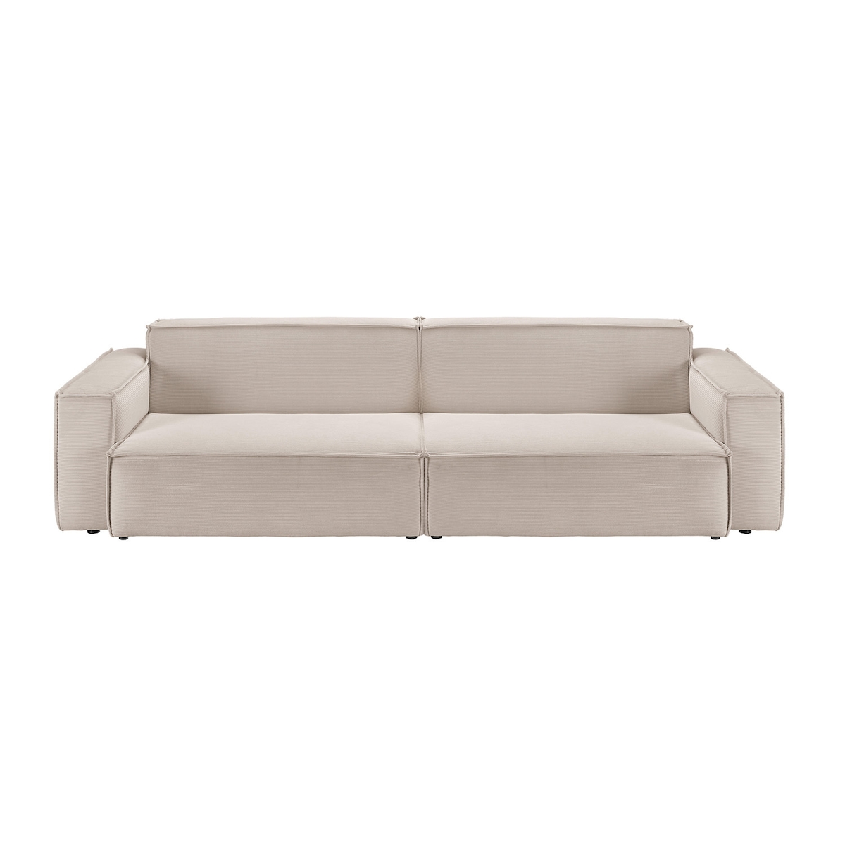 KAWOLA Sofa SAMU 3-Sitzer Feincord beige Image