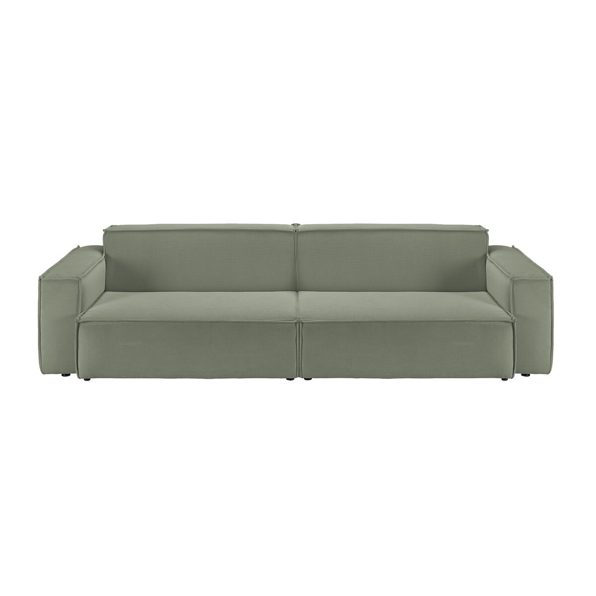 KAWOLA Sofa SAMU 2-Sitzer Feincord olivgrün Image