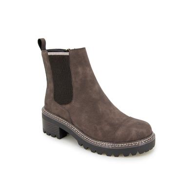 Women's Reed Water Resistant Bootie by JBU in Dark Brown (Size 9 M)