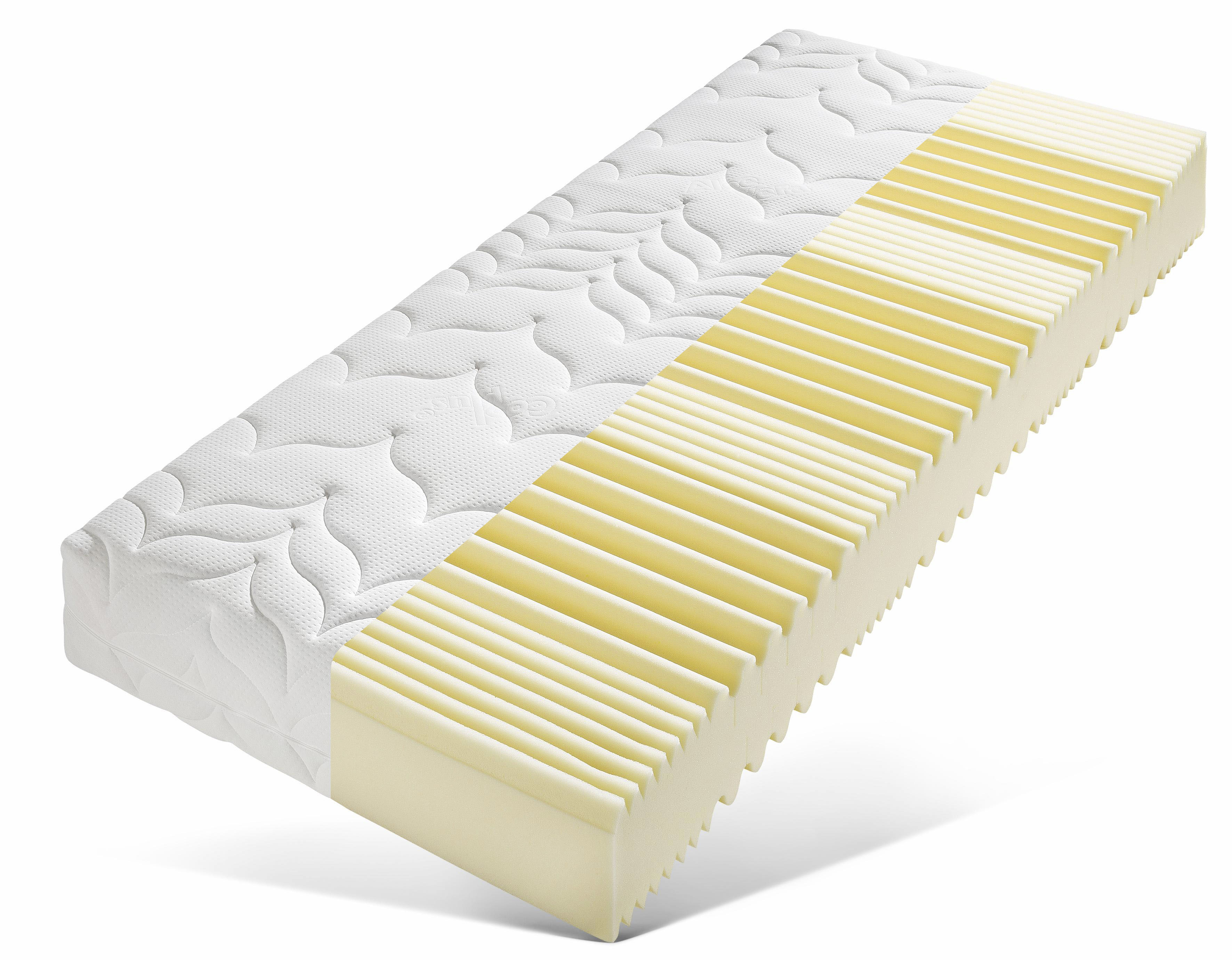 Kaltschaummatratze BECO "Luxus-Matratze für Gewichtige, hohe Matratzenhöhe und Belastbarkeit", weiß, B:160cm H:23cm L:200cm, Bezug: 100% Polyester, Matratzen, für Gewichtige und "Schwitzer" geeignet