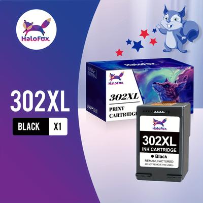TEMU Printer Cartridges Replacement For 302 Printer Cartridges Multipack For 302 Xl 3630 3636 3638 3639 1110 2130 3633 4525 4520 4522 4527 3831 3830 3833 5230 (1 Black)
