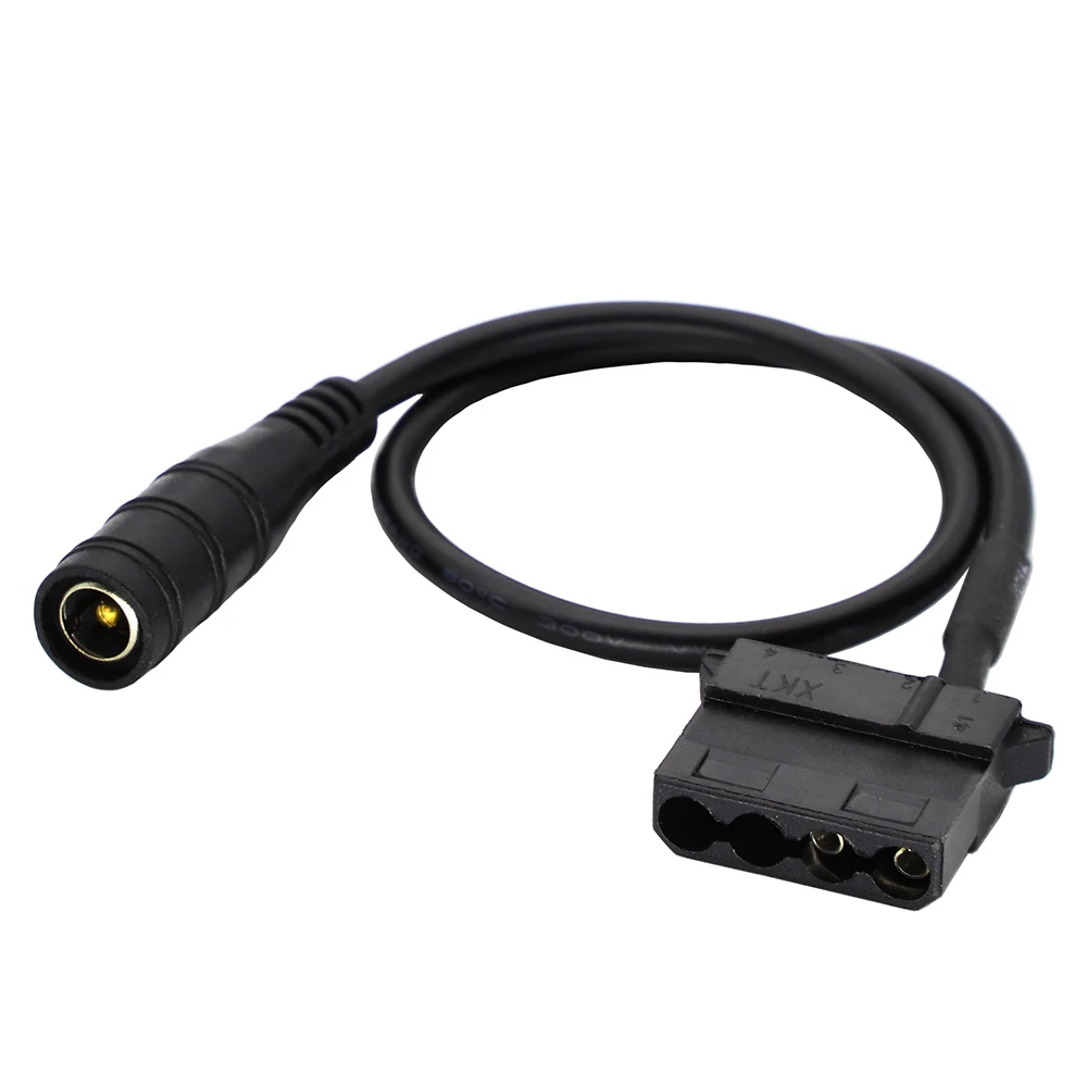 DC 5521 zu Molex 4-poliges Netzteil adapter kabel mit für Computer lüfter überwachungs kameras Router 28cm Image