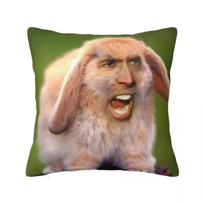 Nicholas Käfig (d Kaninchen) ein Kissen bezug Image