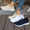 2025, neue Sommer-Mesh-atmungsaktive große Damen-Freizeitschuhe, weiche Sohle, leichte Damen-One-Step-Single-Step-Schuhe