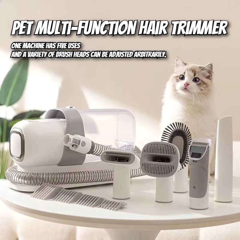 Haustier Rasierer Katze Hund multifunktion ale Haars ch neider Kämmen elektrische Haars augung Rasieren Fußhaar elektrische Push Shearing Push Image