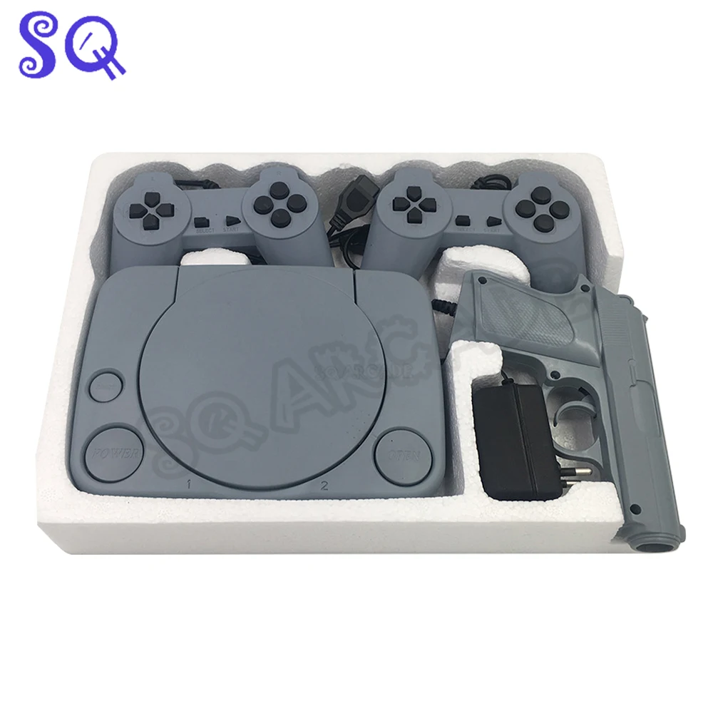 FC Plug-in PS1 Host-TV-Spielekonsolenset mit zwei Griffen Image