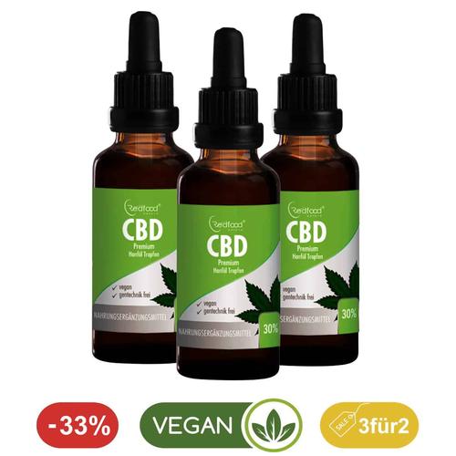 Angebot* 3 x 30% CBD Öl 10ml