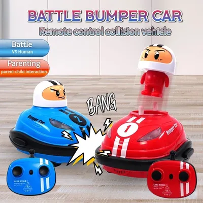 RC Toy 2.4G Super Battle Bumper Car Pop-up Doll Crash Bounce Ejection Light Children's Remote