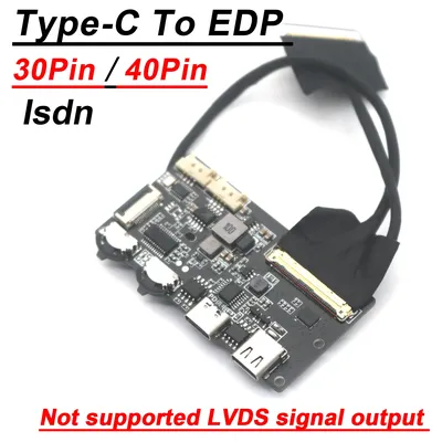 Isdn USB Type-c To EDP Driver Board 2K 4k 60hz 30PIN 40PIN LED LCD Projector Screen Display Laptop