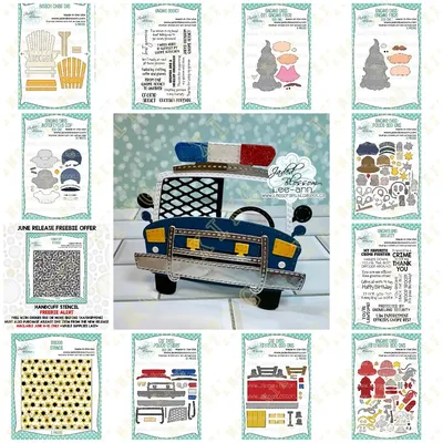 Gnome Police Cruiser Add Ons New Metal Cutting Dies Stamps Stencil for 2024 Scrapbook Diary