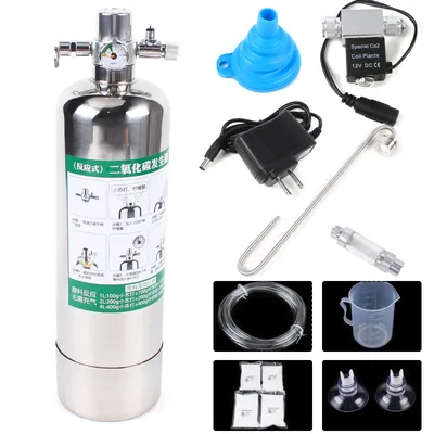 Aquarium CO2 Generator system Kit Stainless Steel CO2 Cylinder Generator System Carbon Dioxide