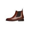 Schlupfboots HENRY STEVENS "Ella CB Businessschuh", Damen, Gr. 39,5, braun (mittelbraun), Leder, klassisch, Schuhe Chelseaboots Schlupfboots Businessschuh Dandy-Boots, Damen Chelsea Boots Leder handgefertigt, Stiefelette