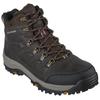 Outdoorschuh SKECHERS "RELMENT", Herren, Gr. 48,5, braun (dunkelbraun), Lederimitat, sportlich, Schuhe, mit wasserabweisender Membrane