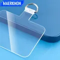 Carta per cordino Anti-smarrimento per telefono trasparente 1/3/5/10Pcs TPU Universal Tether Tab Loop Hole Hanging Strap patch guarnizione per Clip per cavo