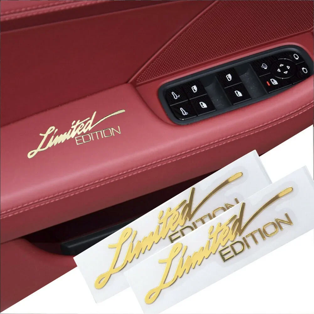 2 pezzi 3D metallo edizione limitata logo auto parafango laterale bagagliaio posteriore emblema distintivo adesivo in metallo decalcomanie accessori per la decorazione dell'auto